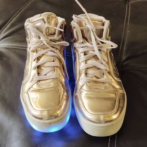 Big Girl's Size 4 1/2 Rose Gold SKECHERS